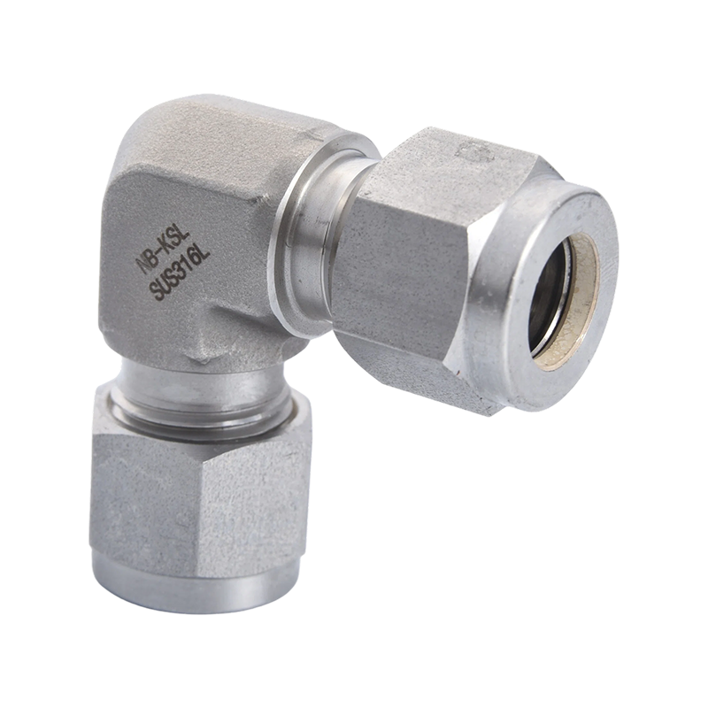 316L Stainless steel compression fitting elbow
