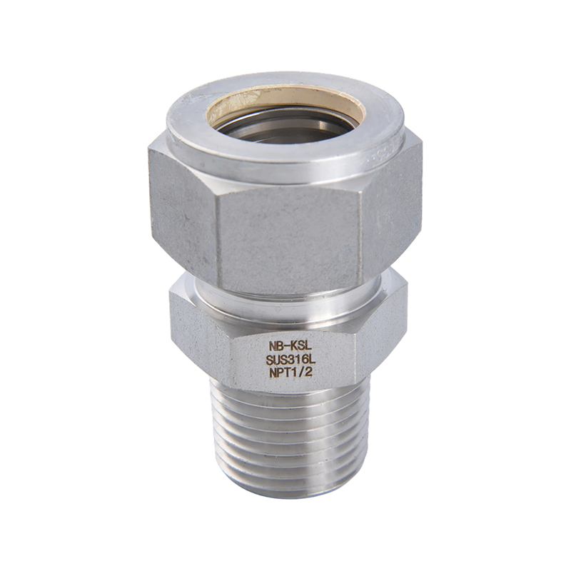 316L Stainless Steel Compression fitting external thread connector