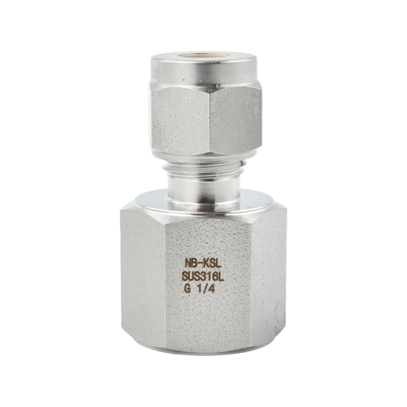 316L Stainless Steel Compression fitting pressure gauge connector