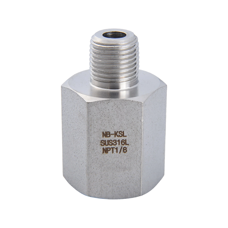316L Stainless steel straight-through internal and external thread connector 316L Stainless steel straight-through internal and external thread connector