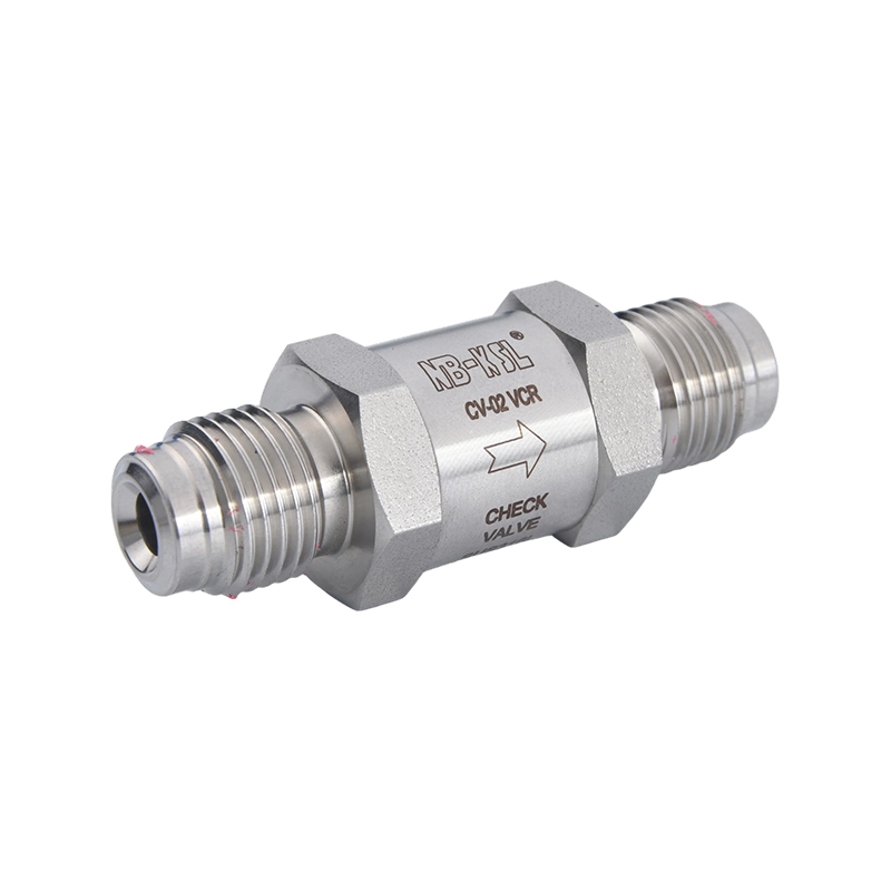 External thread VCR check valve