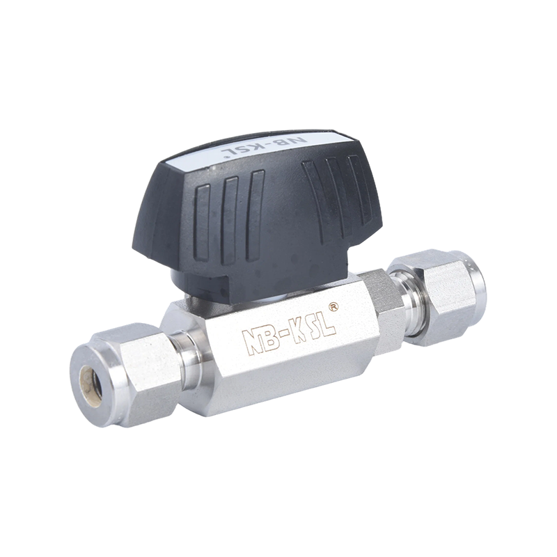 Compression fitting hexagonal low-pressure ball valve