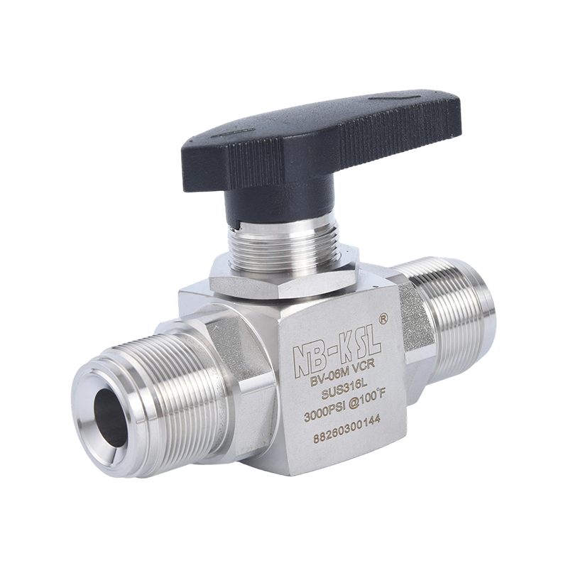 VCR External thread straight-through ball valve
