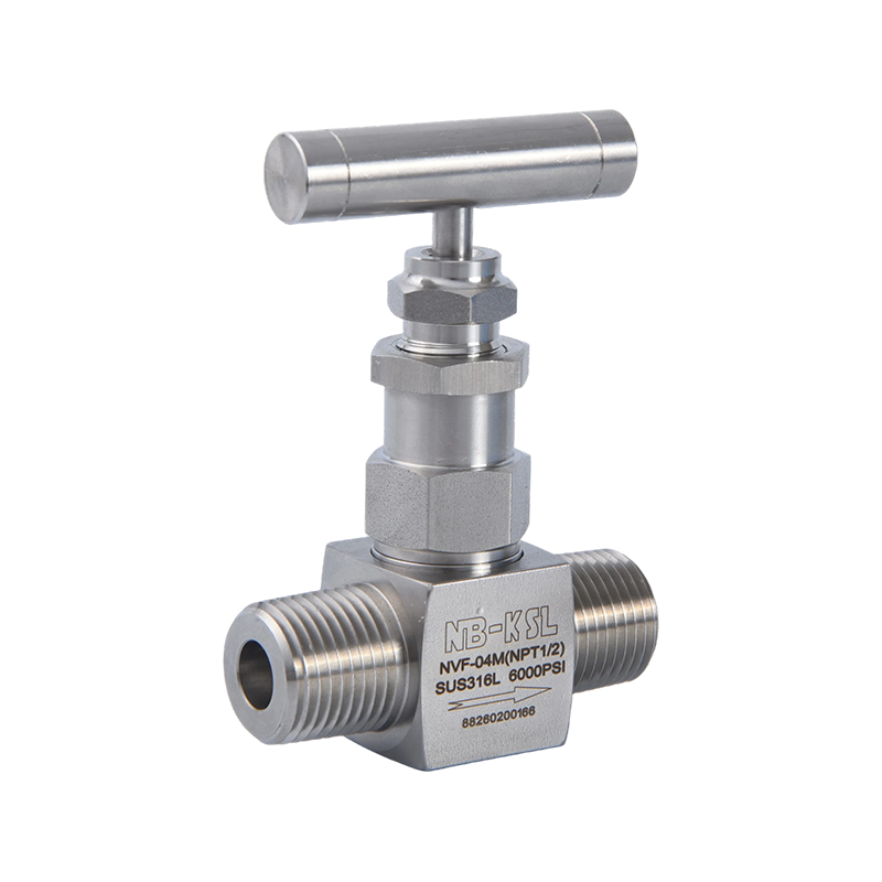 External thread needle valve