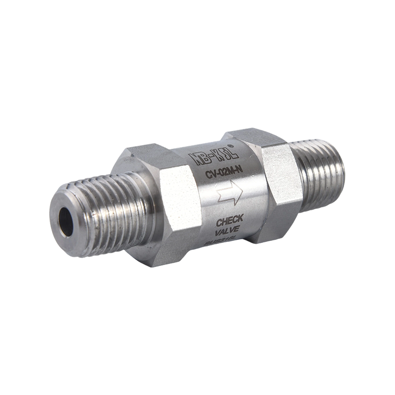 External thread check valve