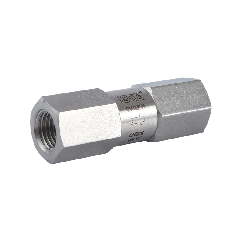 Internal thread check valve