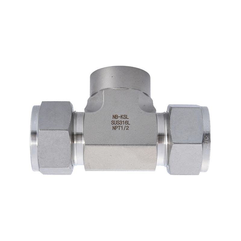 316L Stainless Steel Compression fitting internal thread branch tee 316L Stainless Steel Compression fitting internal thread branch tee