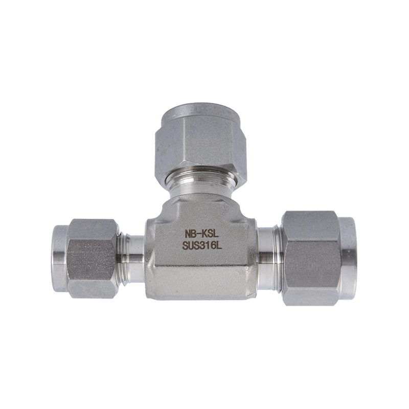 316L Stainless Steel Compression fitting reducing tee
