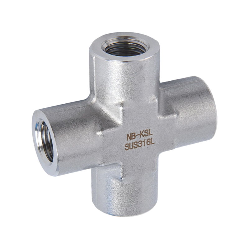 Internal thread four-way connector